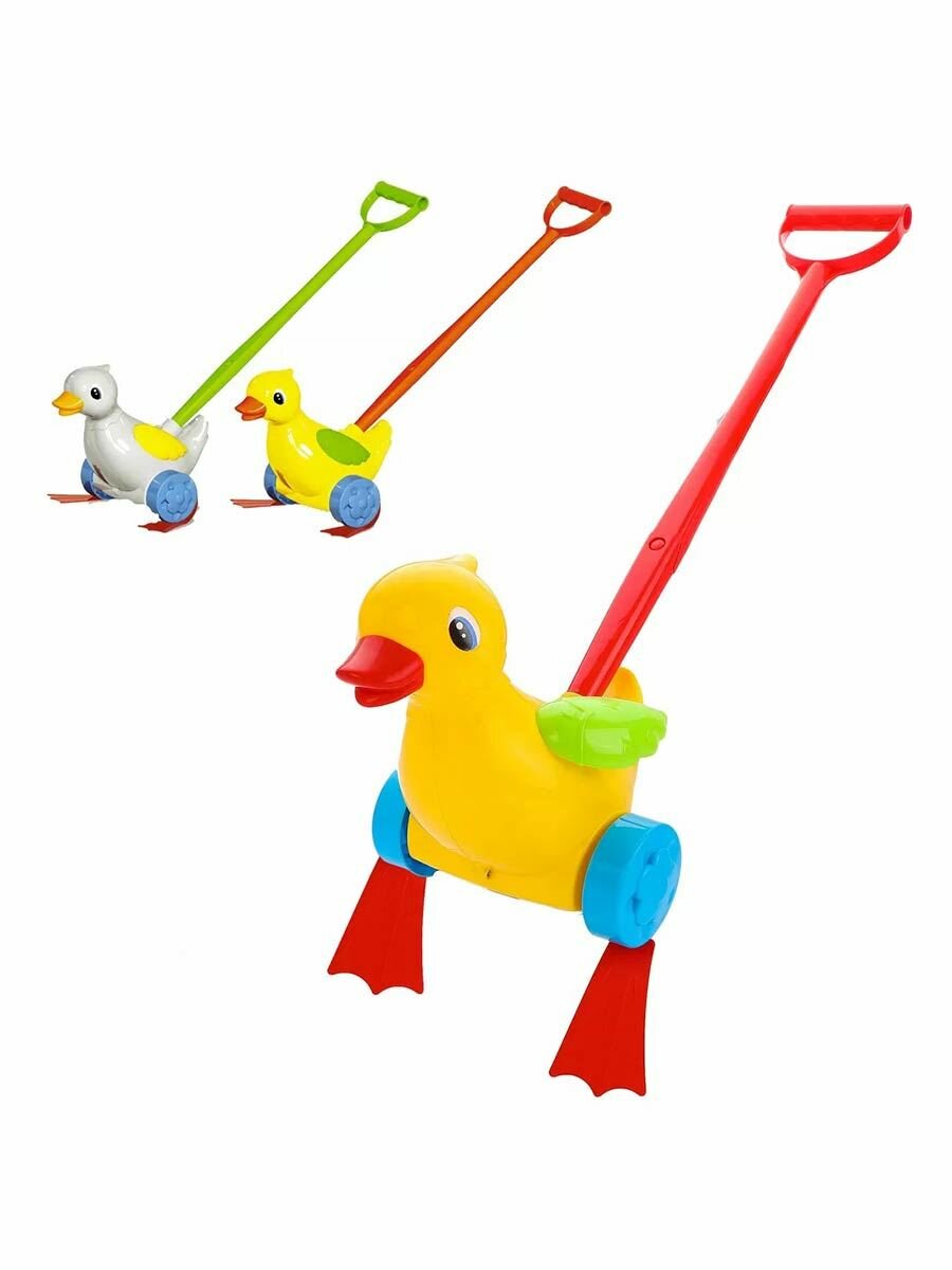 Каталка Уточка на палке Stellar 01357