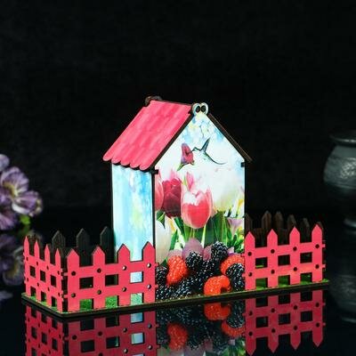 Дарим красиво Чайный домик Розовый заборчик, 112.8 мл - фотография № 5