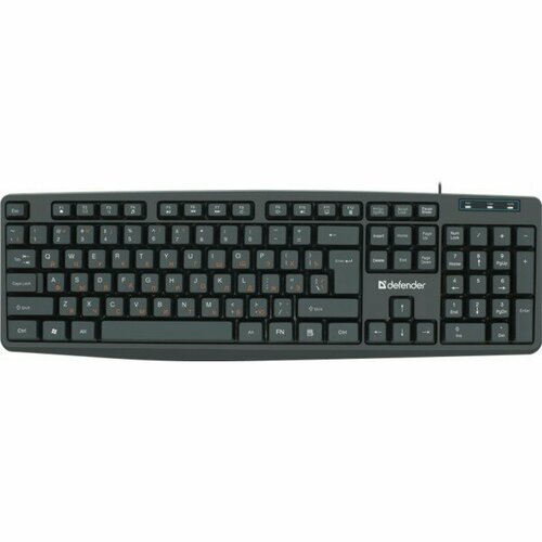 Клавиатура Defender Concept HB-164 RU, черный,104+FN,1.8м клавиатура defender focus hb 470 ru черный