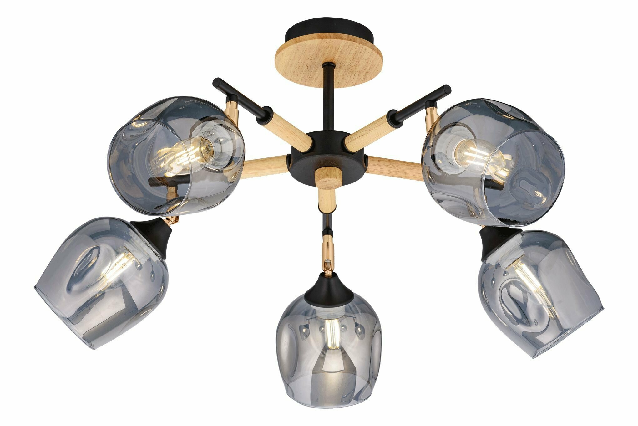 фото Люстра 4714/5 BK+FGD