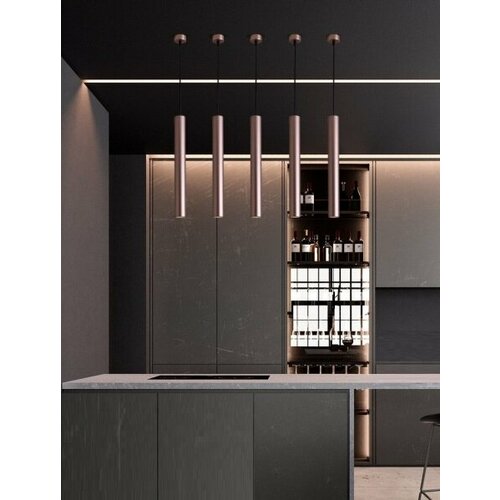 Светильник подвесной Elegant SPF-10086 COFFEE/кофе D55/H500/1/GU10/50W SIRIUS