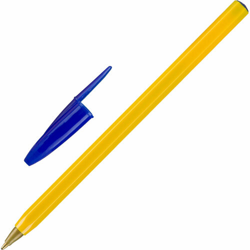 Ручка шариковая неавтомат. Attache Economy, синий 0.7 мм, оранж корпус