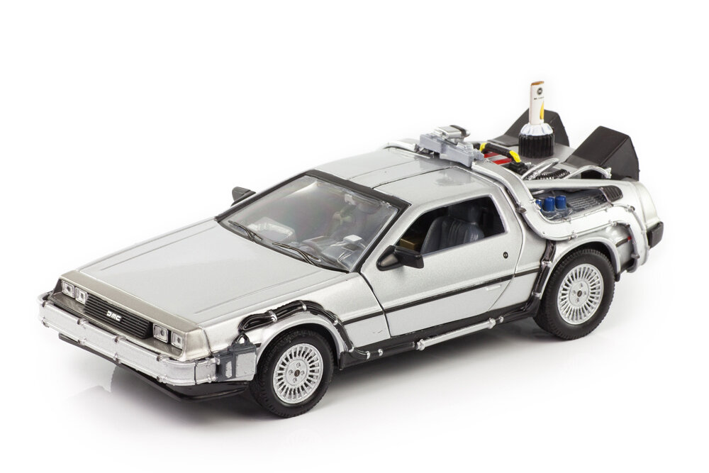 Delorean DMC-12 back to the future 2 1983 silver (из к/ф назад в будущее 2)