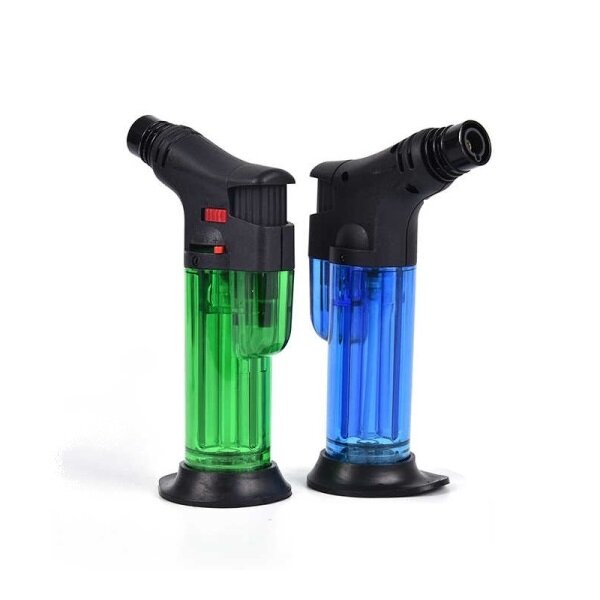 фото Портативная газовая турбо горелка с пьезоподжигом, зажигалка газовая с пьезоподжигом, газовая горелка туристическая, газовая горелка