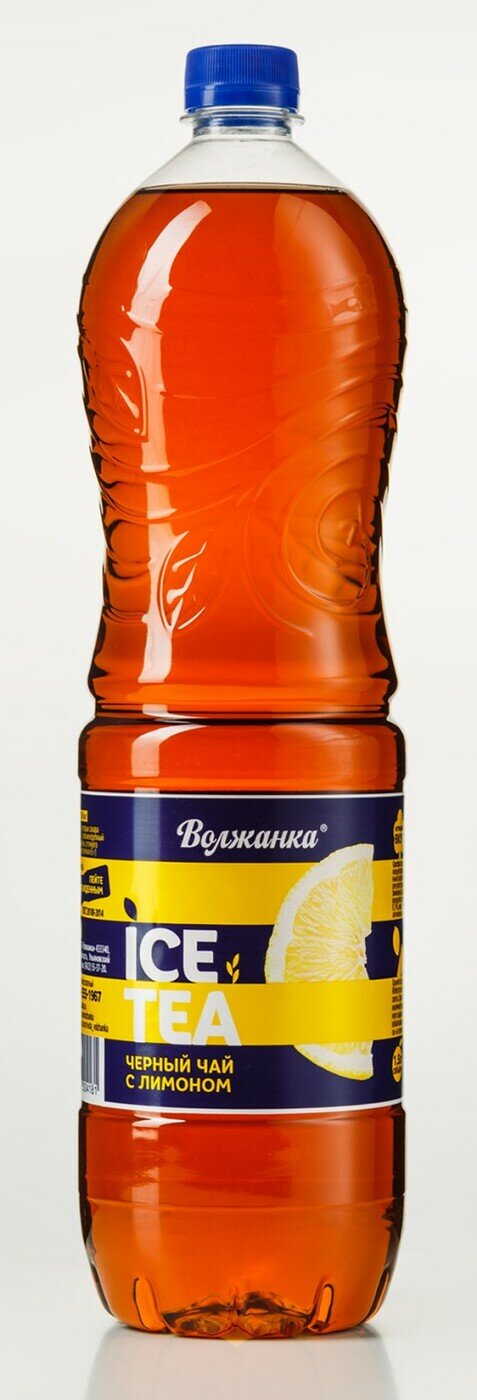 Волжанка-Ice Tea черный чай с лимоном 1,5л х 6 шт. - фотография № 2