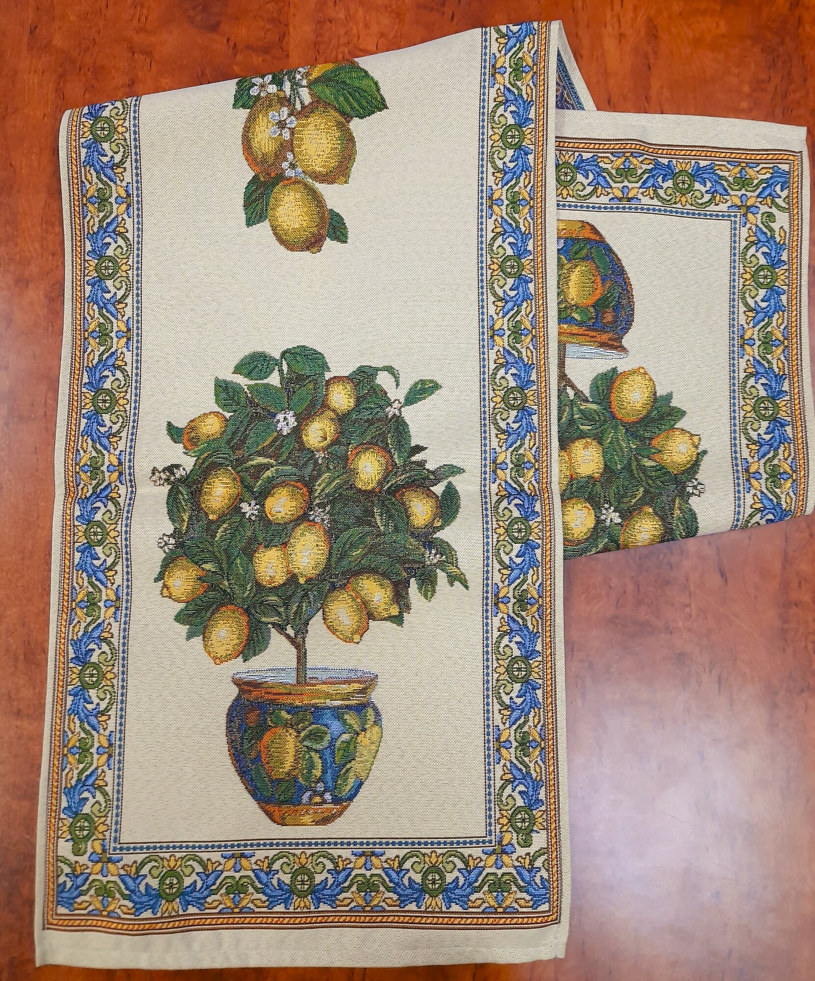 фото Дорожка декоративная из гобелена 37х140 Лимон