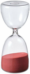 Декоративные песочные часы, прозрачное стекло/темно-розовый 16 см IKEA EFTERTNKA 805.066.37
