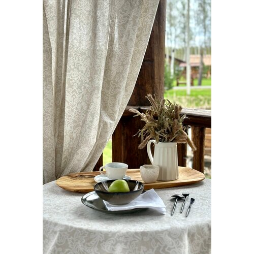 Льняные шторы Paisley classic, 215x270, в комплекте 2 шт.