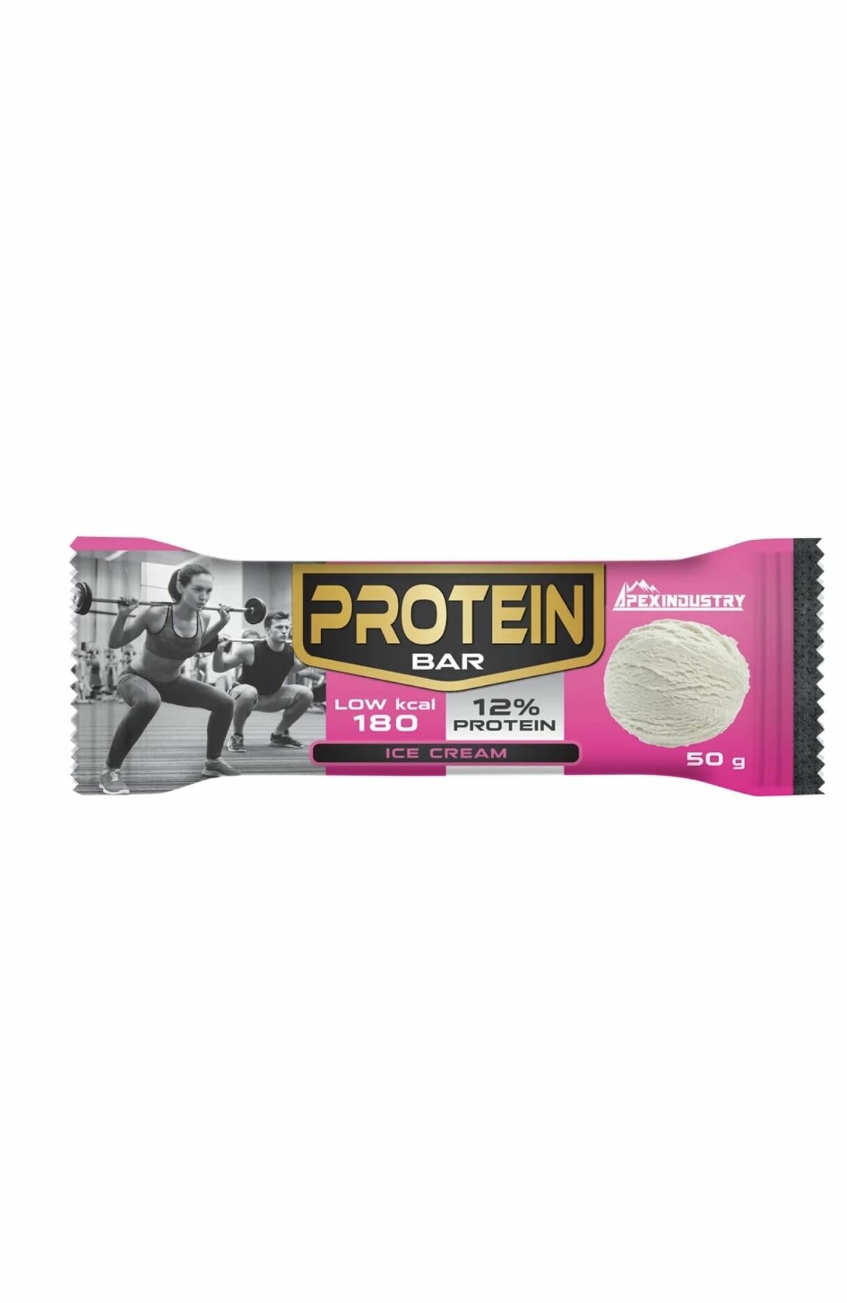 Батончик глазированный, Protein Bar, 50 г, со вкусом пломбира