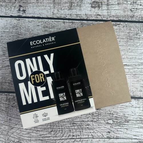 Подарочный набор для мужчин Ecolatier Only For Men гель для душа 150мл и шампунь 150мл 794₽