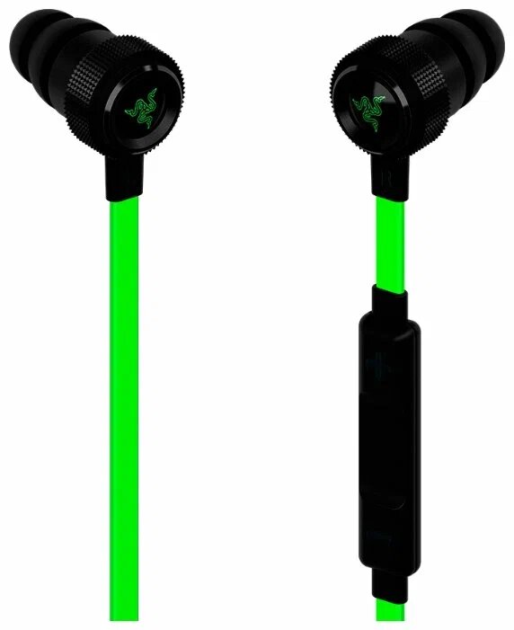Проводные наушники Razer Hammerhead Pro V2 CN, черный/зеленый