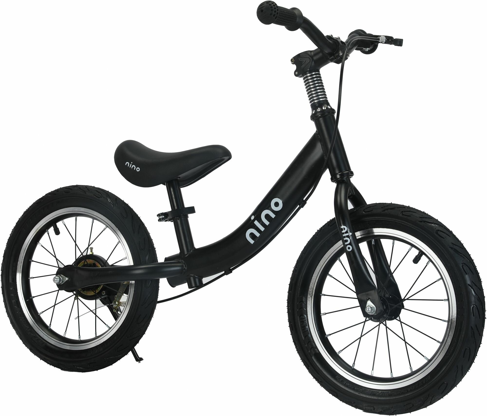 Беговел детский от 3 лет NINO Comfort Stop, черный