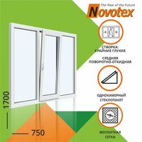 Окно ПВХ – это современная однокамерная система оконных профилей, с москитной сеткой разработанная для использования в  ...