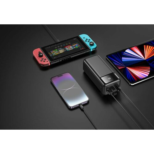 Внешний аккумулятор Power Bank TFN Porta PB-314 40000мAч черный tfn-pb-314-bk 587000₽