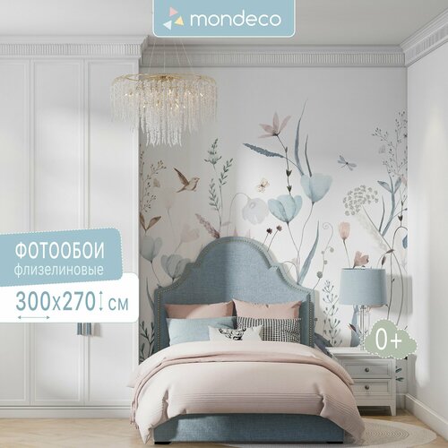 Фотообои на стену Цветы 300х270 см флизелиновые