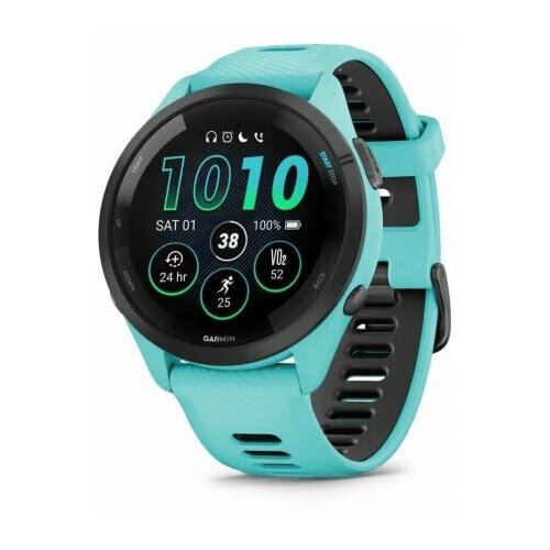 Умные часы Garmin Forerunner 265 Music 010-02810-12 бирюзовыйчерный 4899000₽