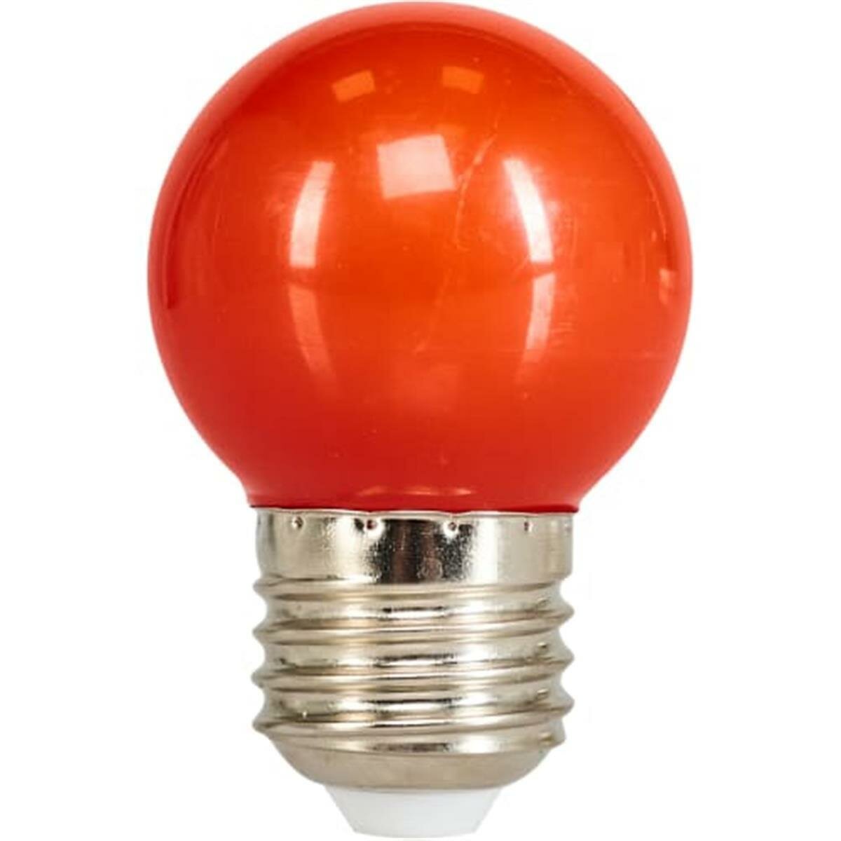 Лампа светодиодная Volpe E27 220 В 1 Вт шар белый 80 лм красный свет