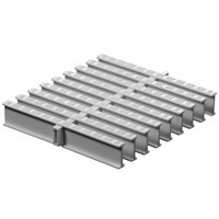 УФ-стойкая переливная решётка для бассейна Reexo GP, 34 x 245 мм, цвет белый (блок 20 п. м.), цена - за 1 шт
