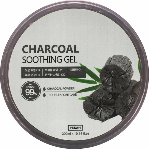 PEKAH Универсальный гель для лица и тела с чёрным углём, 300мл