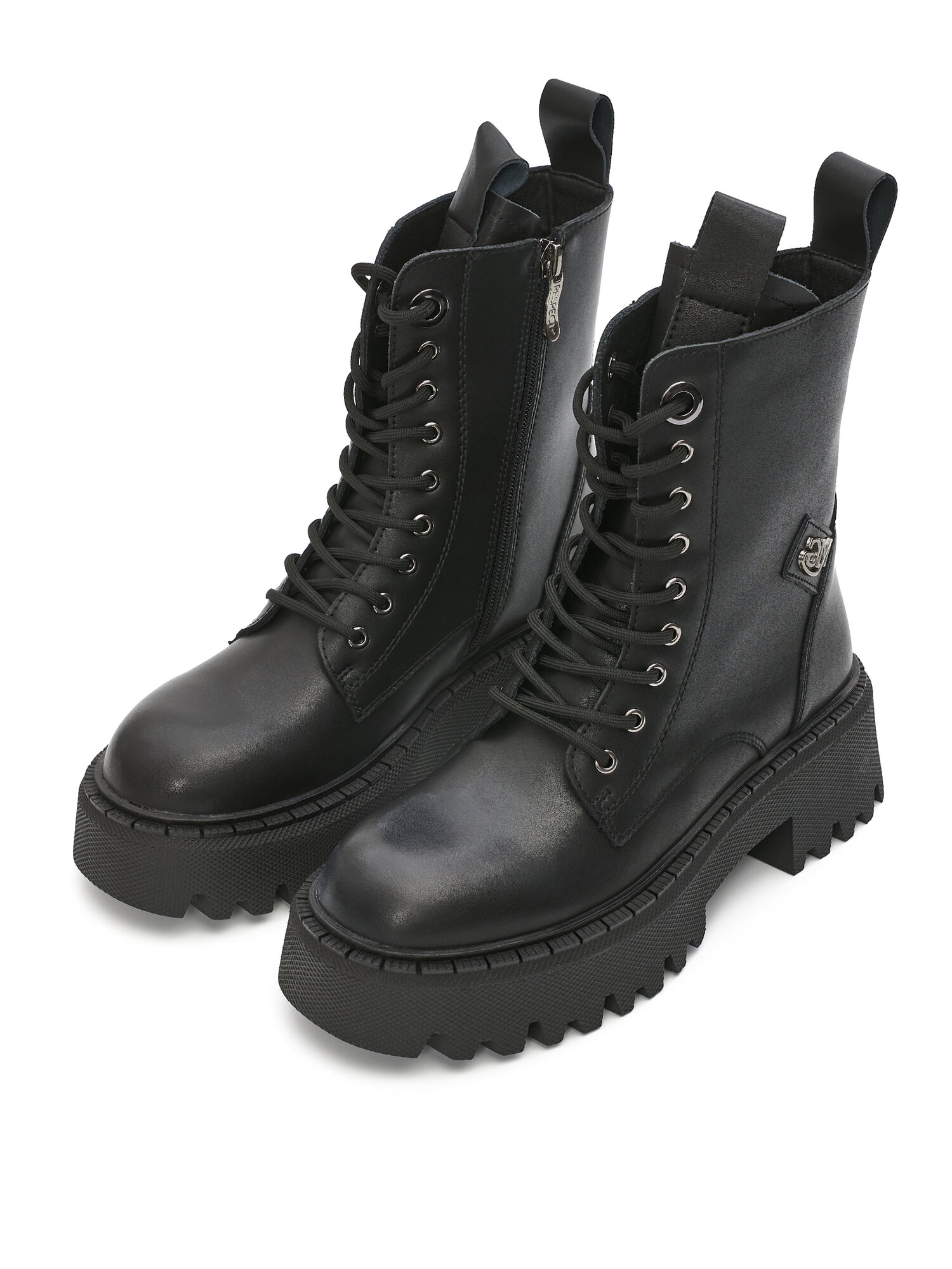 фото Ботинки Respect Женский Демисезон Черный Натуральная кожа