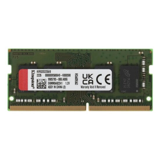 Оперативная память Kingston SO-DIMM DDR4 8Gb 3200MHz pc-25600 (KVR32S22S6/8)