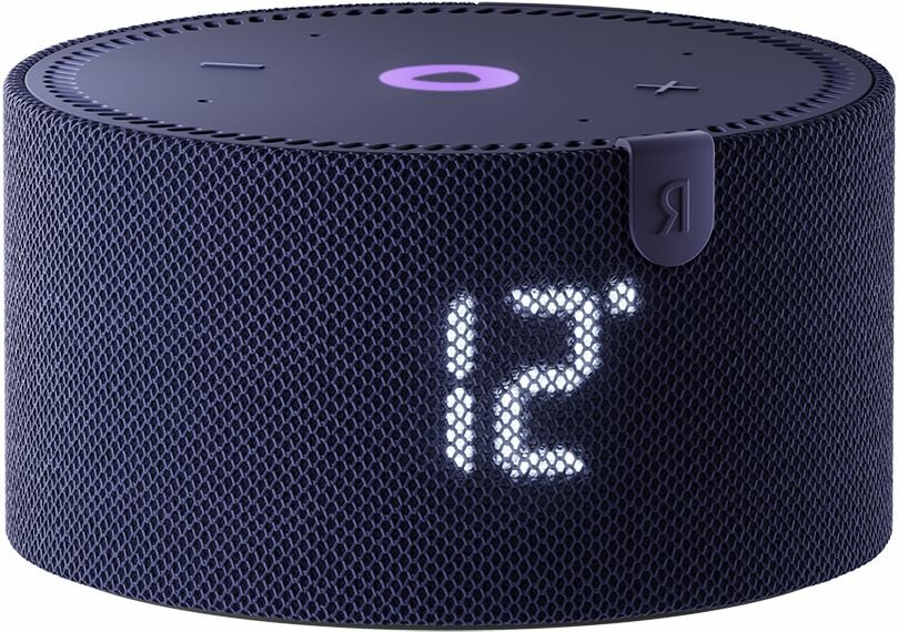 Умная колонка Яндекс Станция Мини с часами Blue YNDX-00020B синий сапфир — фото 1