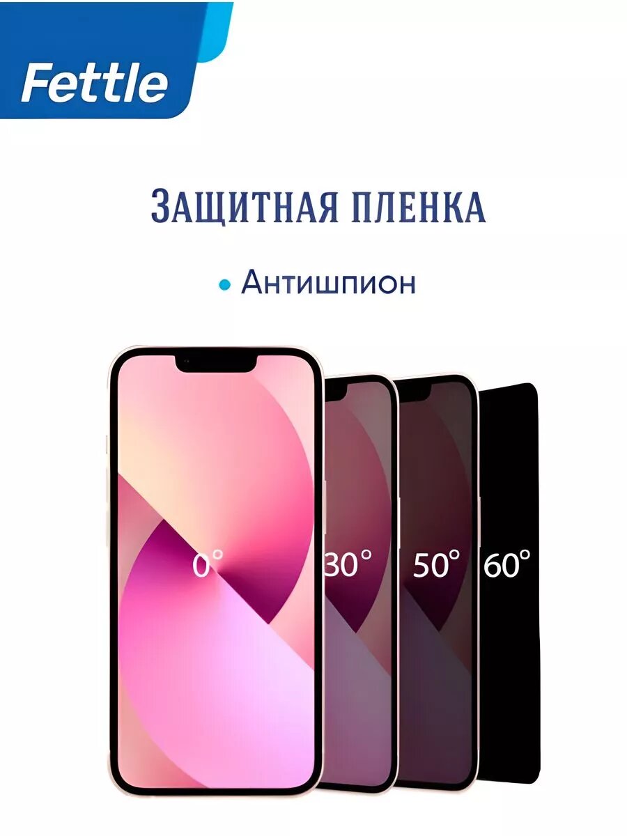 Гибкое защитное стекло Антишпион iPhone 13 Pro Max - 14 Plus — фото 1