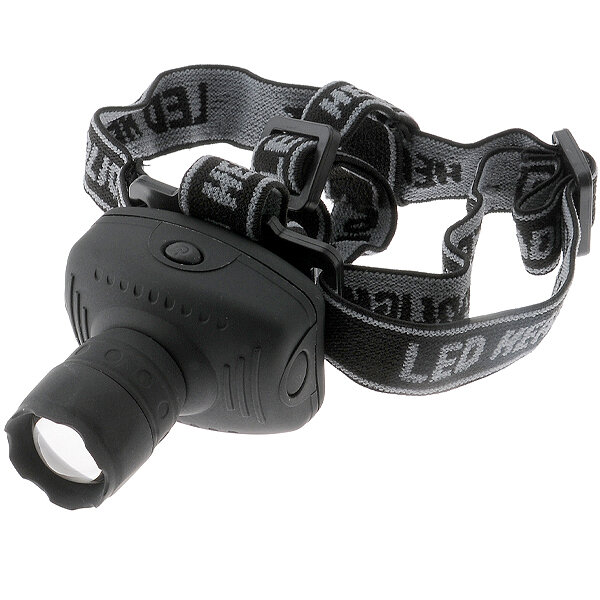 Фонарь налобный 3хR03 1W LED чёрный без элем. питания Ultraflash LED5354 (8 шт. в наборе)