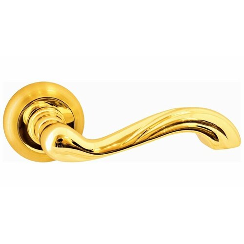 ЛиворноSGGP матовое золото ручка дверная на розетке
