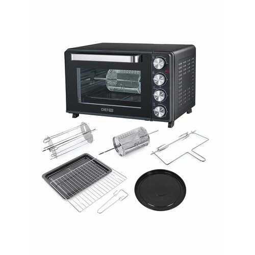 Духовка электрическая настольная конвекция шашлычница 33л 873700₽