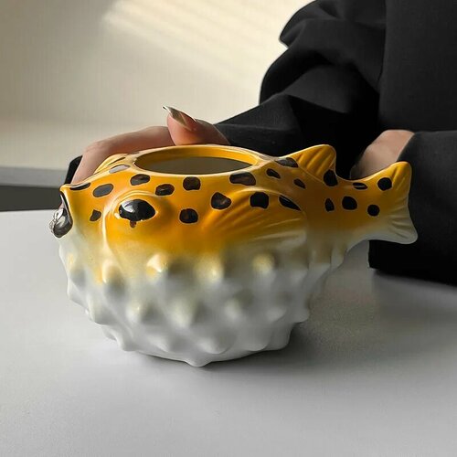 Керамическая чашка Тики loveyalty 460 мл, 460ml, Желтый