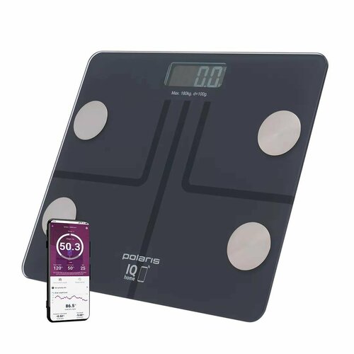 Умные напольные весы Polaris PWS 1839 IQ Home Wi-Fi, синие - 14 параметров — купить, цена, характеристики