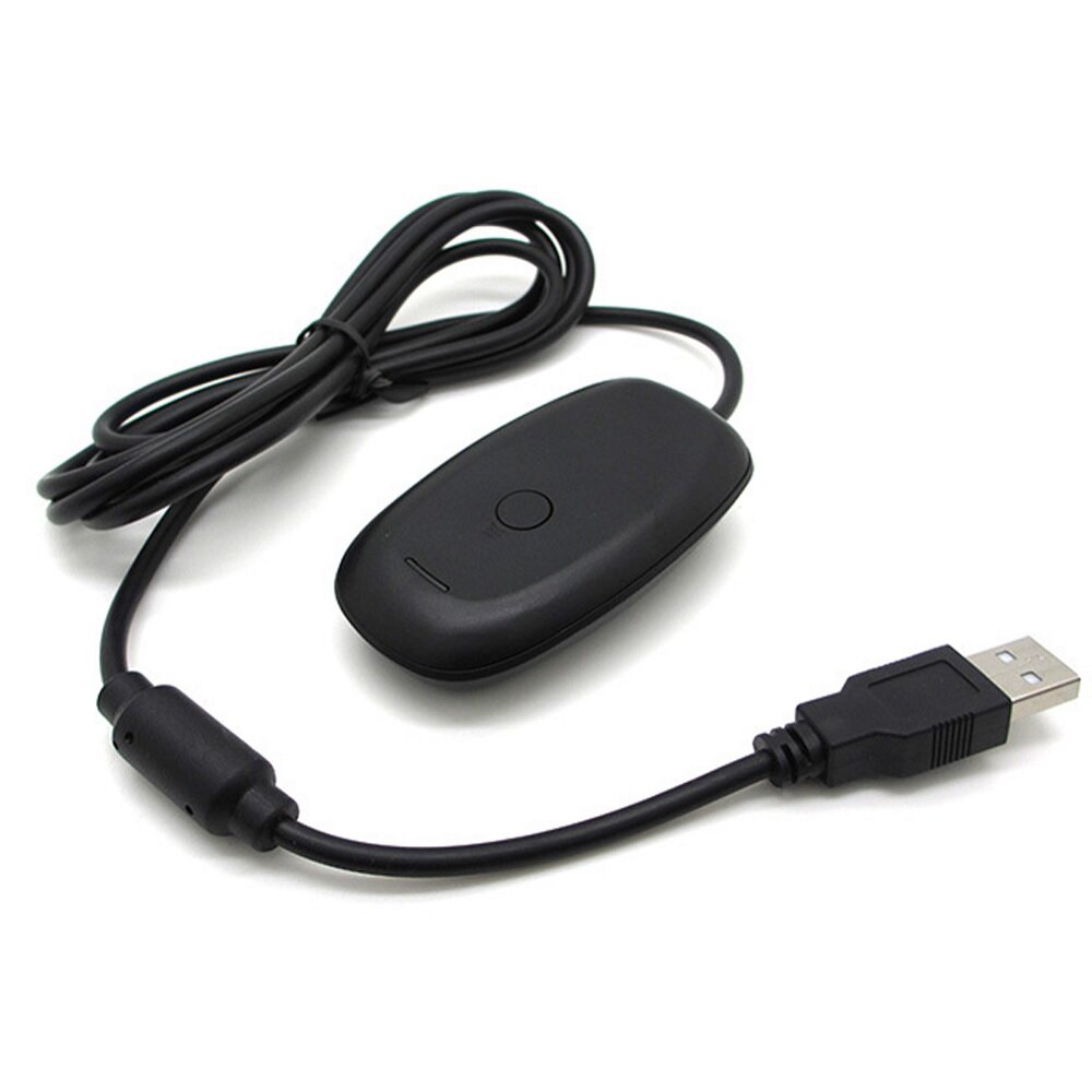 Беспроводной контроллер для игр для ПК, USB-адаптер для контроллера Microsoft Xbox 360