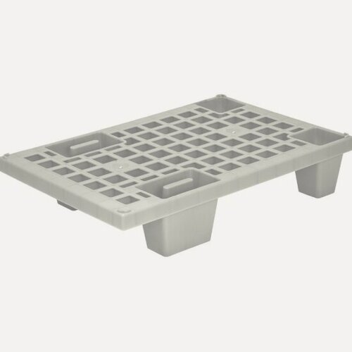 Изображение товара Паллет Тара 600х400х135 (перфорированный на ножках) серый