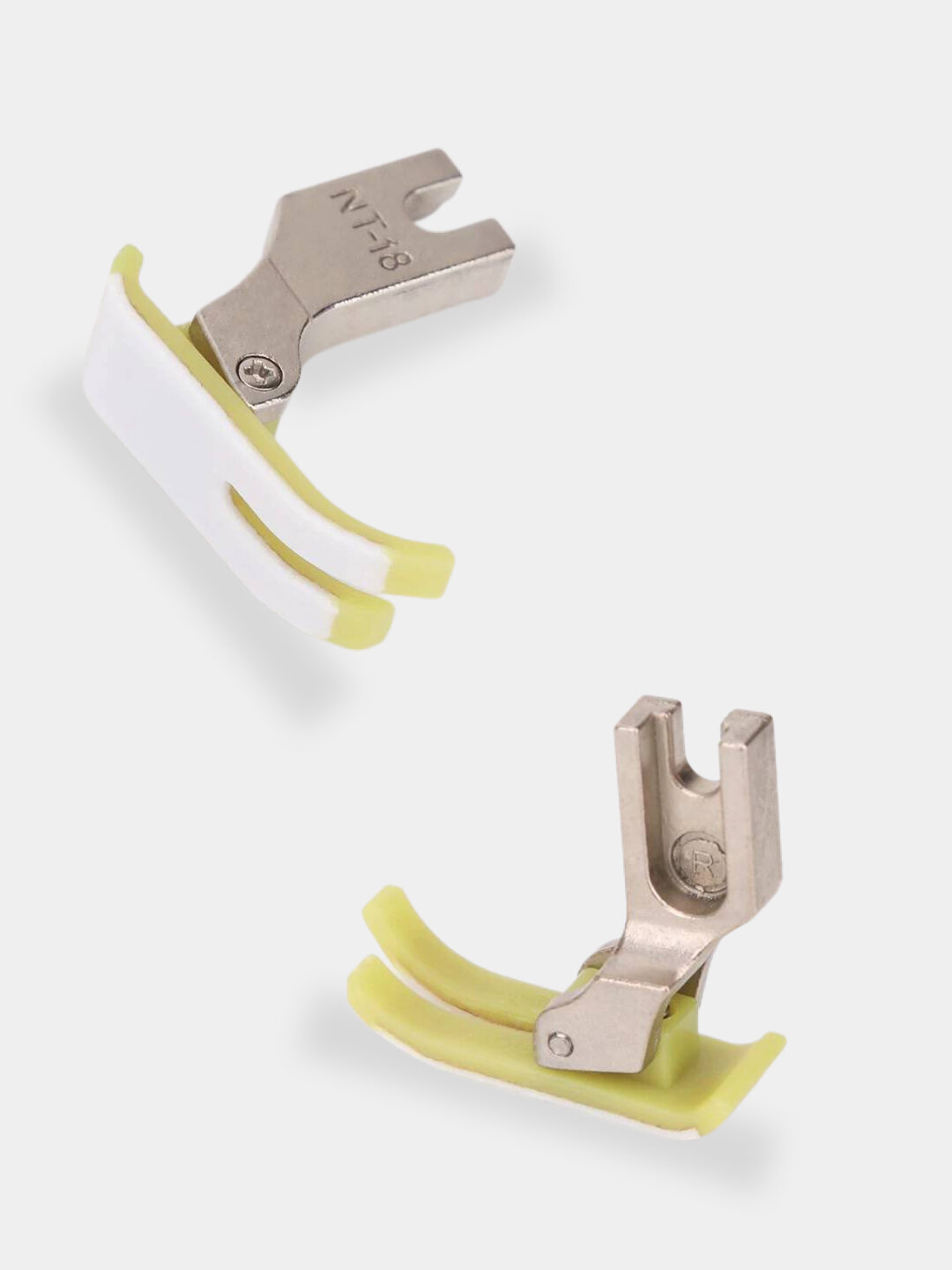 Лапка швейная, для вшивания молний, тефлон, для промышленных швейных машин, 2 штуки NT-18 — фото 1