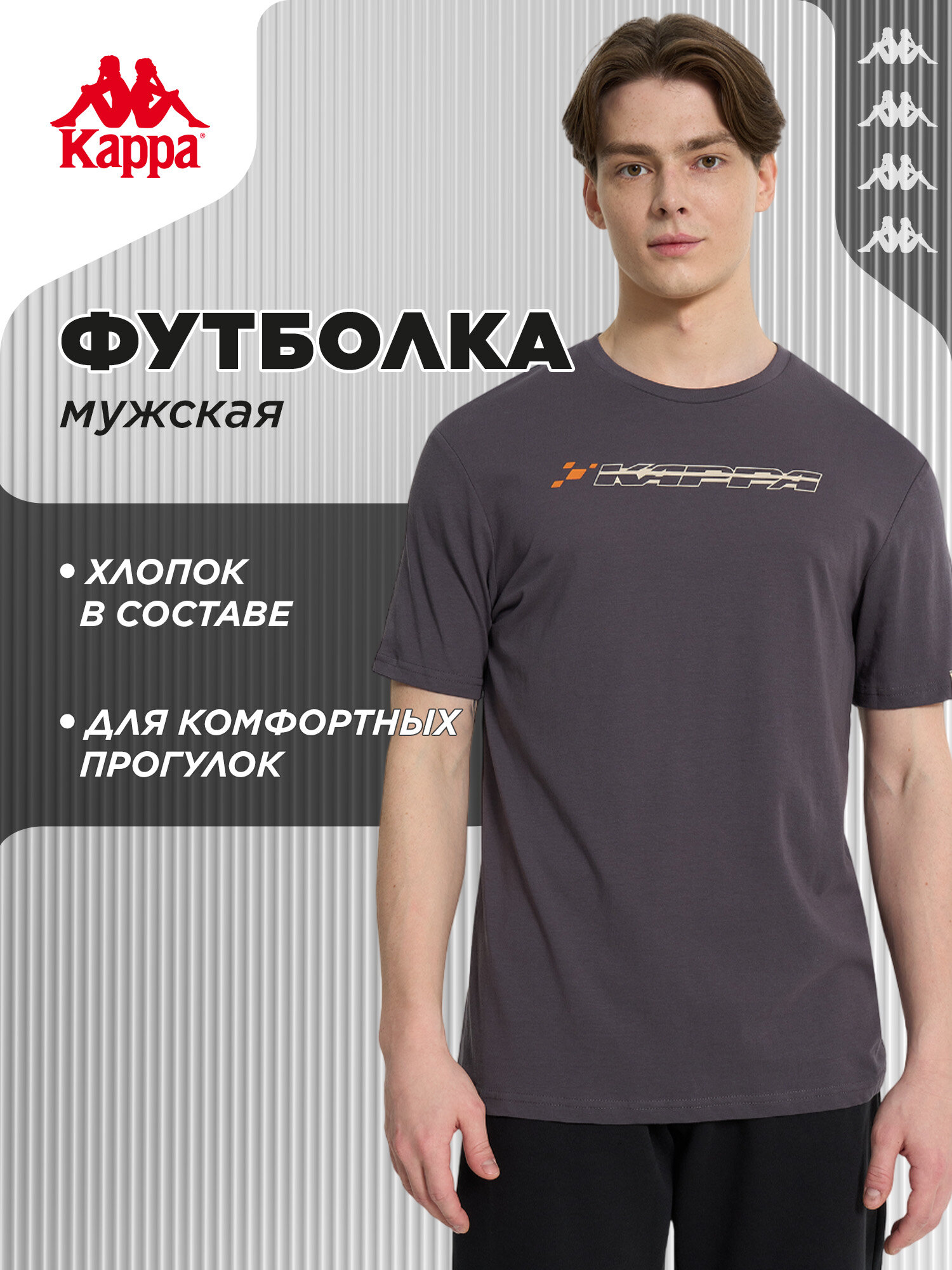Футболка спортивная Kappa Sport Logo Men's Short sleeve t-shirts