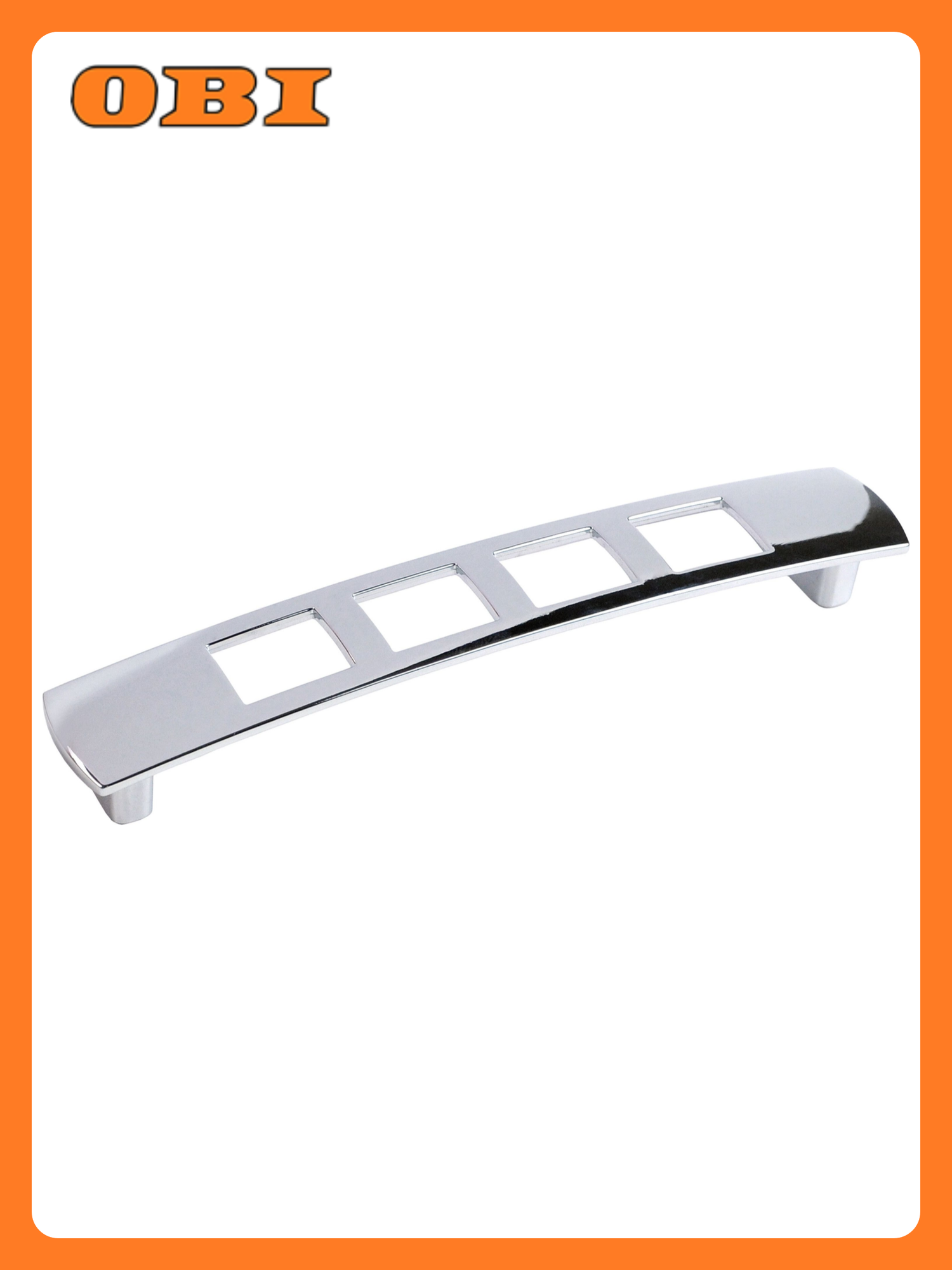 Мебельная ручка-скоба JET 160 цинк хром 128 мм