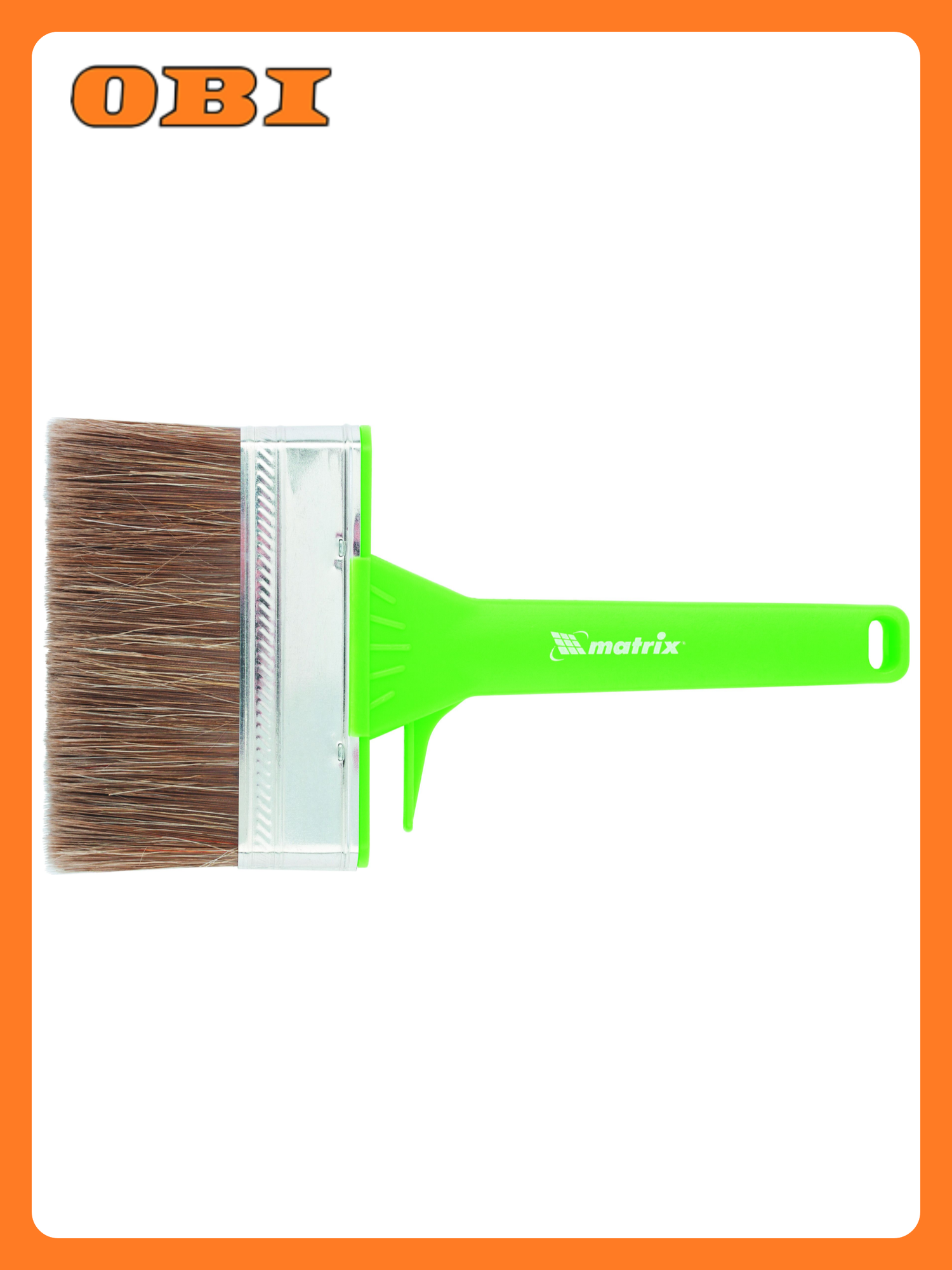 Кисть плоская для работ по дереву Matrix смешанная щетина 120х25 мм