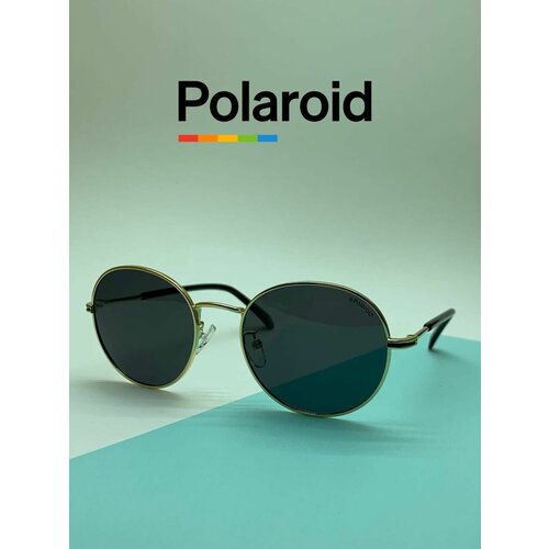 солнцезащитные очки polaroid черный Солнцезащитные очки Polaroid, золотой