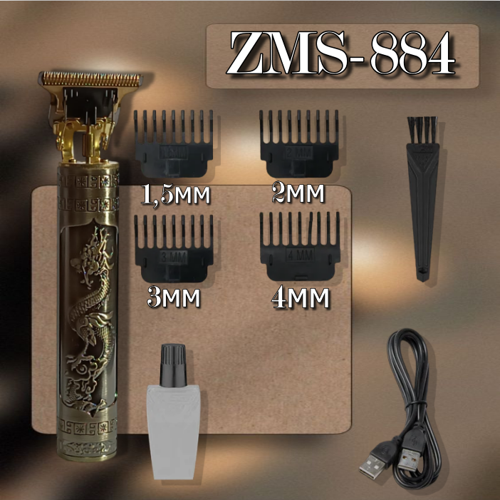 Триммер для стрижки бороды и усов TRIMMER ZMS-884 - фотография № 12