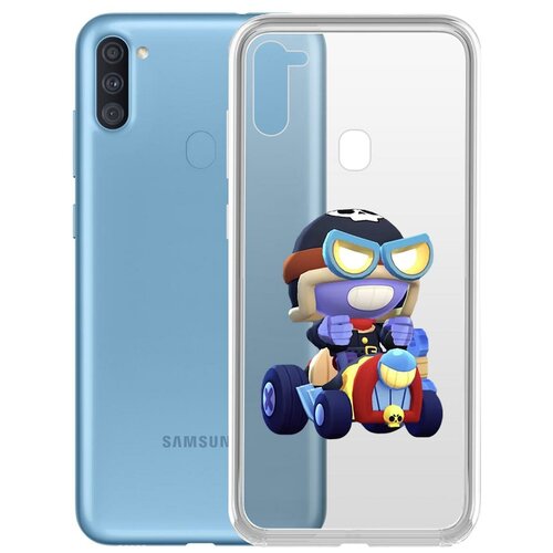 фото Чехол-накладка clear case brawl stars-безумный карл для samsung galaxy a11/m11 (a115/m115) krutoff group
