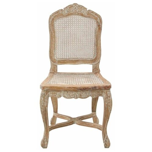 фото Стул french rattan mk-3238-ce 51х47х101 см античный бежевый мик