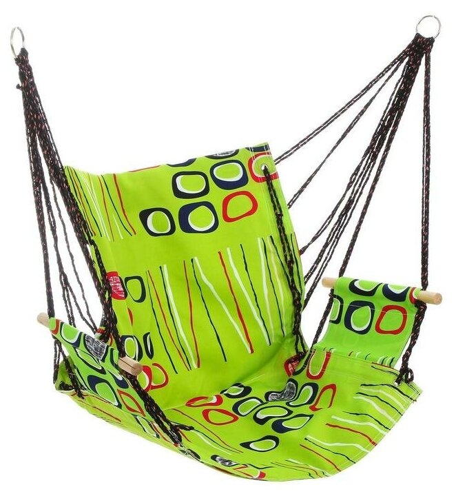 Гамак-кресло подвесное, цвета микс - фотография № 7