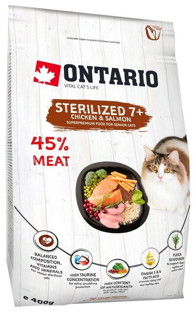 Ontario       (Ontario Cat Sterilised 7+) 0.4 