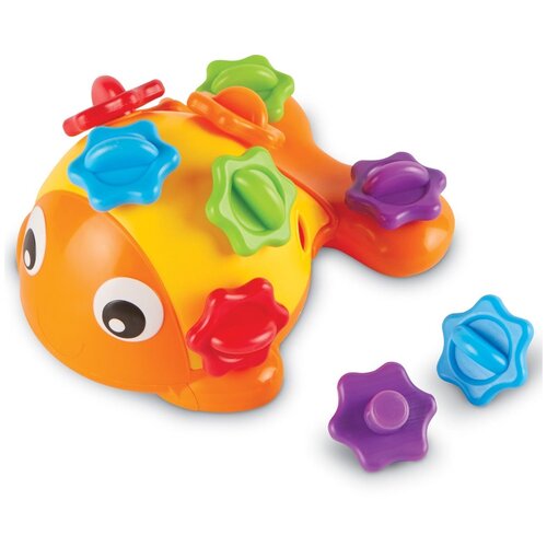 Развивающая игрушка Learning Resources Finn The Fine Motor Fish LER9093, оранжевый/желтый