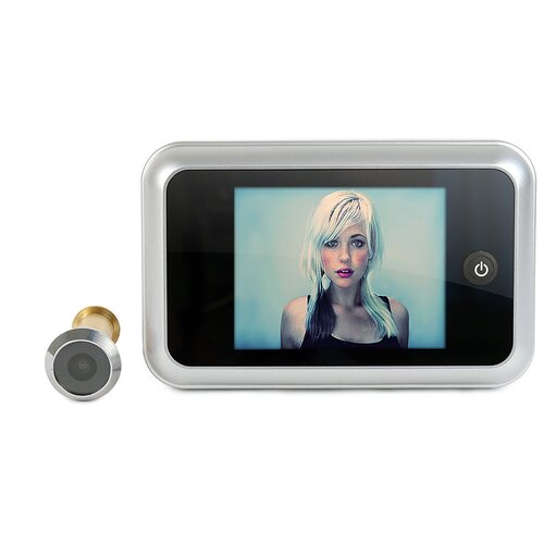Дверной цветной видеоглазок - Sitek-Light (Alum) (K5830RU) - видеоглазок с монитором / видео глазок на дверь / глазок с широким углом