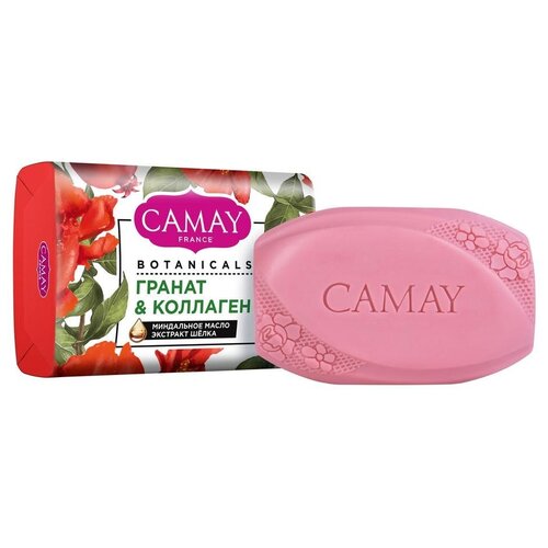 Camay мыло кусковое Botanicals Гранат & коллаген гранат, 750 мл, 85 г