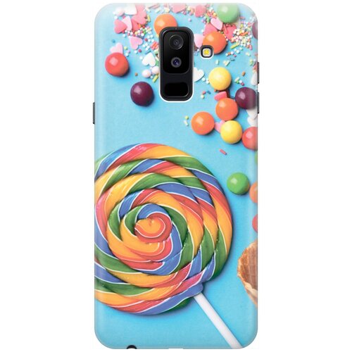 фото Силиконовый чехол на samsung galaxy a6+ (2018) / самсунг а6 плюс 2018 с эффектом блеска "разноцветный леденец gosso