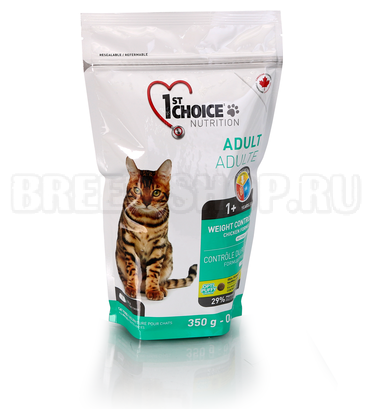 Сухой корм 1st Choice для кастрированных и стерилизованных кошек Контроль веса, 350г - фотография № 4