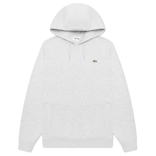 фото Мужская толстовка lacoste sport fleece hoodie чёрный , размер xxl